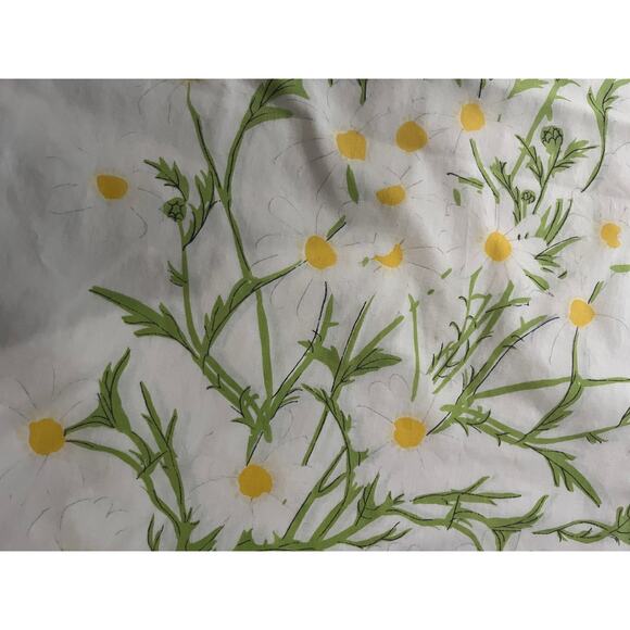 Vintage daisy print pillow case set - Picture 4 of 5